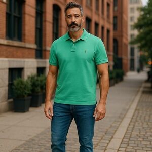 Polo Ralph Lauren Custom Slim Fit Golf Shirt Size XL Green